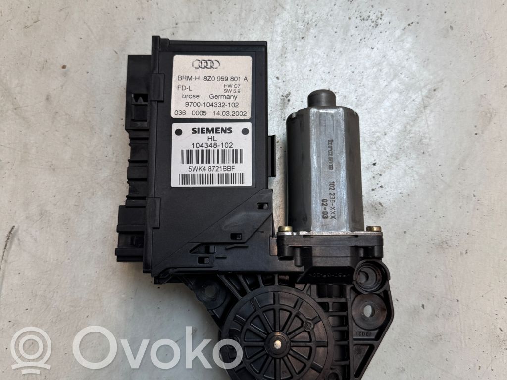 Audi A2 Takaoven ikkunan nostomoottori 