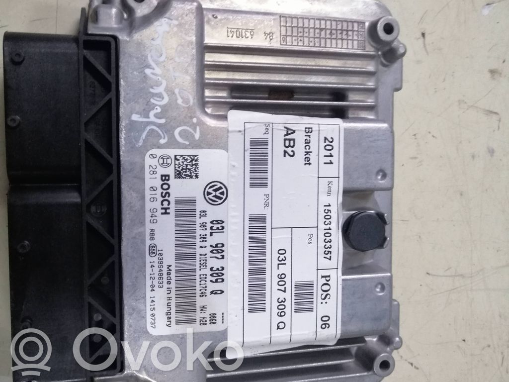 Engine control unit/module   03L907309Q,0281016949