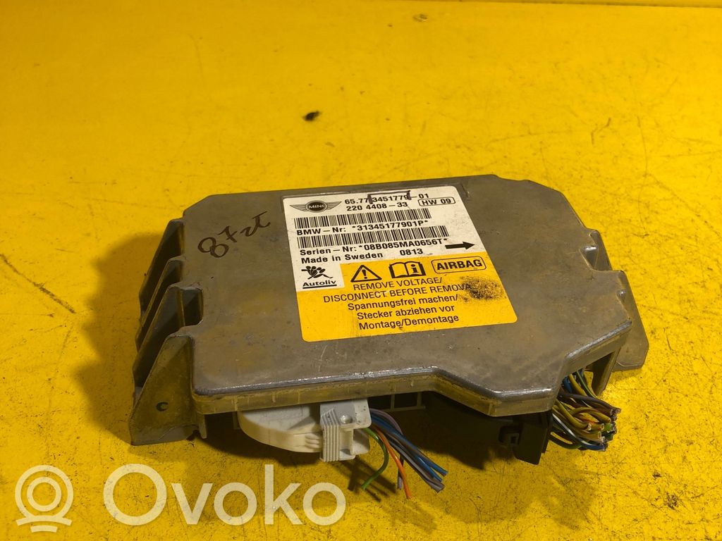 Airbag control unit/module   3451779,RZ4R5P2K9