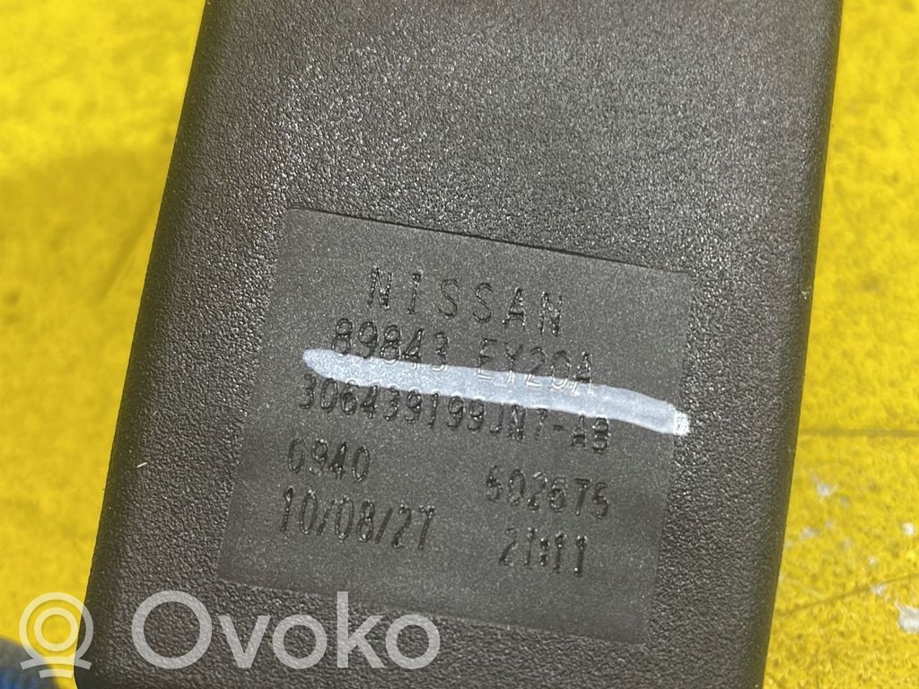 Nissan Qashqai Klamra tylnego pasa bezpieczeństwa 