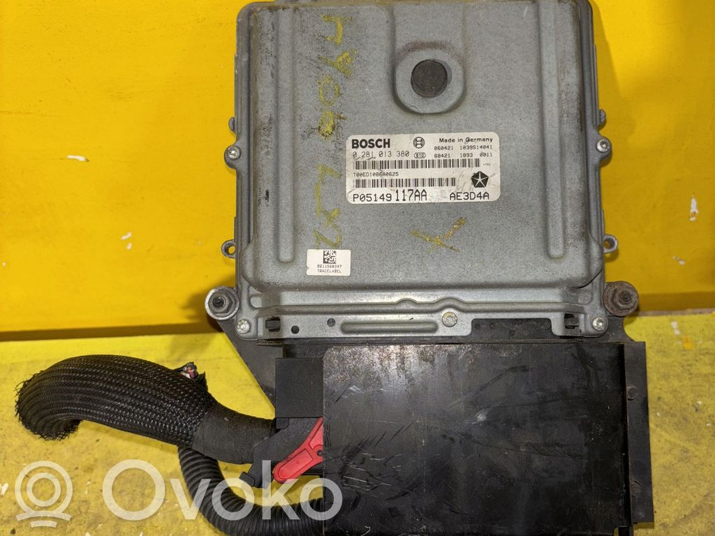 Engine control unit/module   P05149117AA,0281013380,214KM