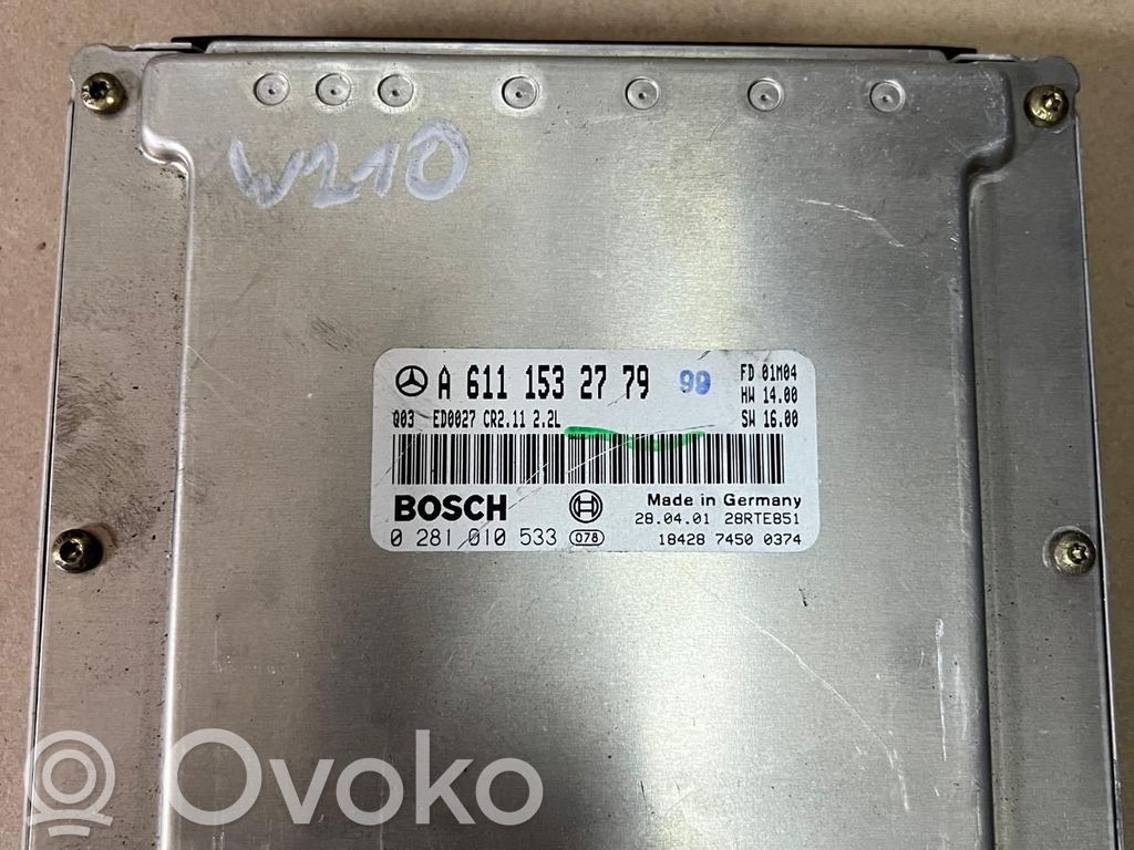 Mercedes-Benz E W212 Engine control unit/module 