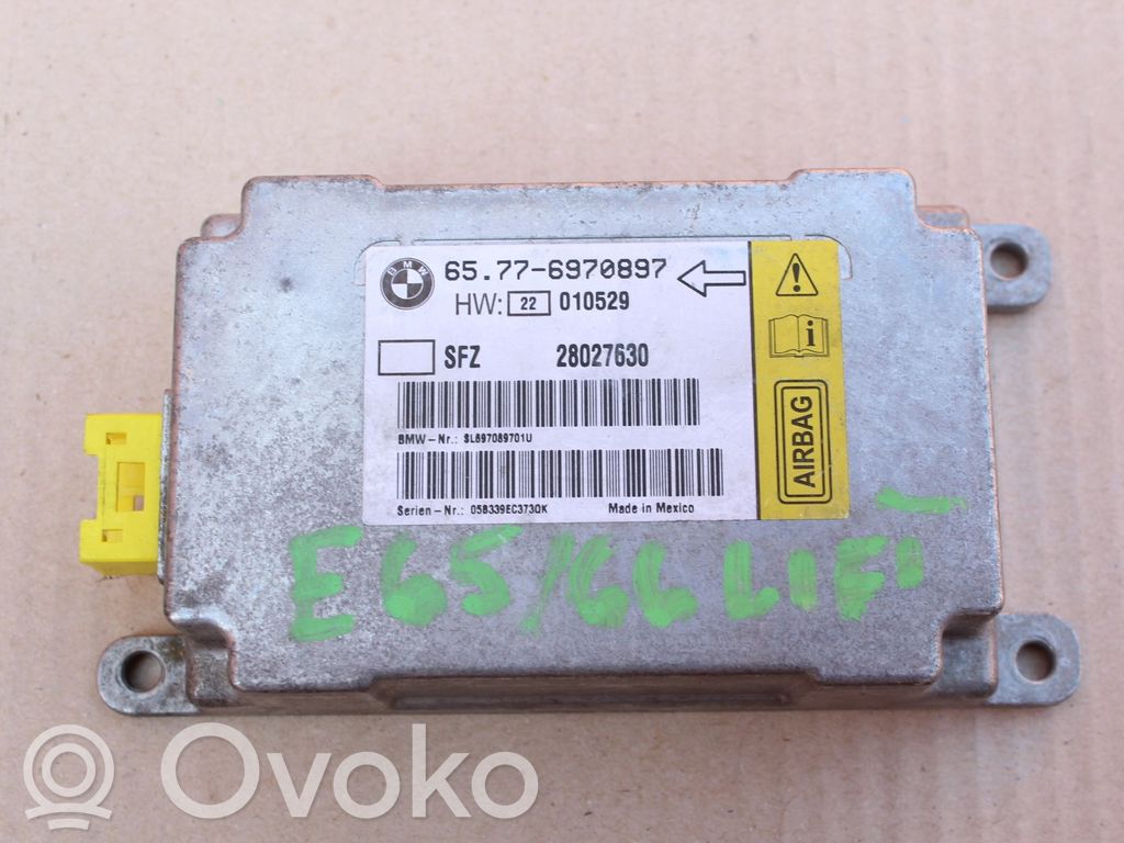 Unidad de control/módulo del Airbag   6970897,6970897