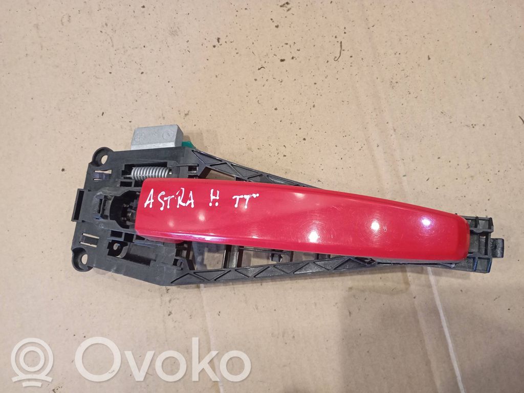 Opel Astra H Klamka zewnętrzna drzwi przednich 