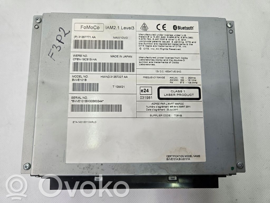 Volvo V40 Radio/CD/DVD/GPS head unit 
