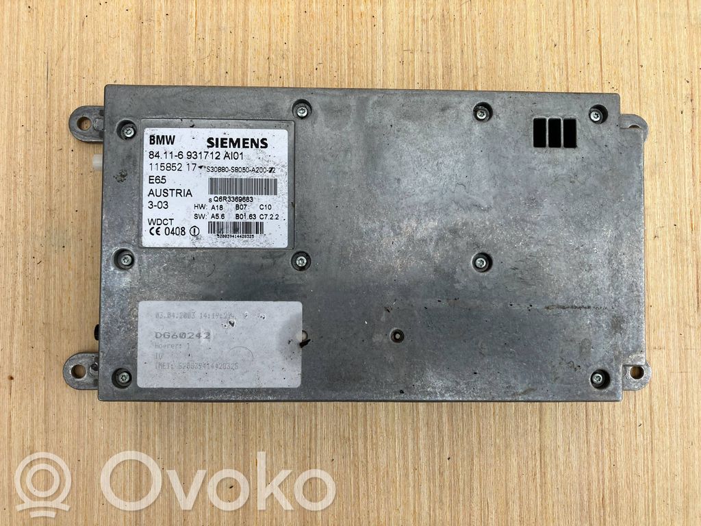 BMW 7 E65 E66 Phone control unit/module 