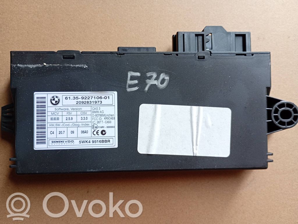 Module confort   9227106,5WK49516BBR