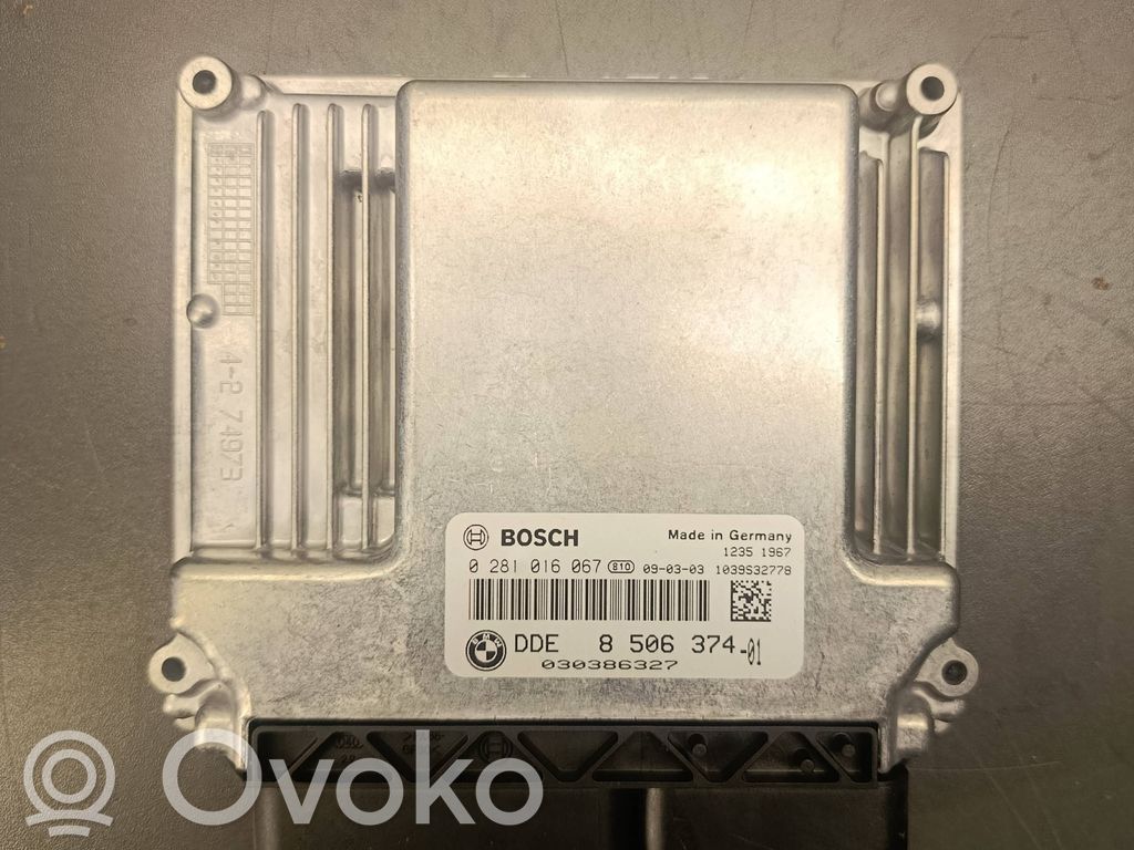 Moottorin ohjainlaite/moduuli   0281016067,8506374,030386327