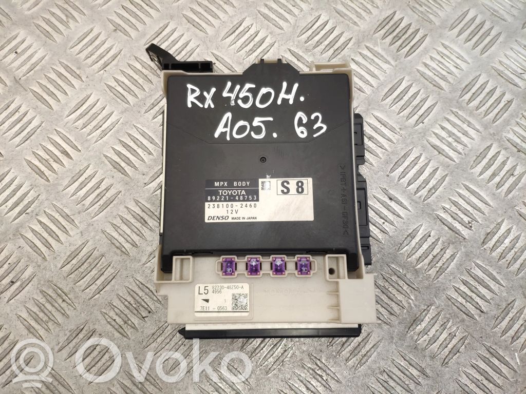 Lexus RX 450H Korin keskiosan ohjainlaite 
