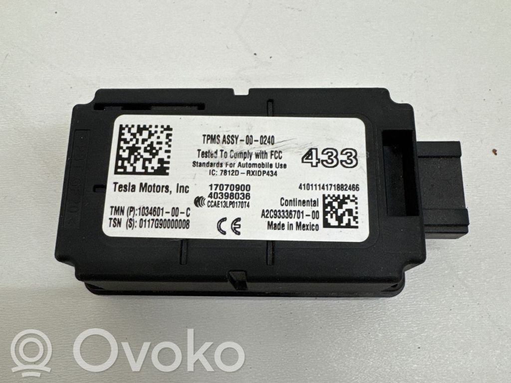 Tesla Model S Module de pression des pneus 