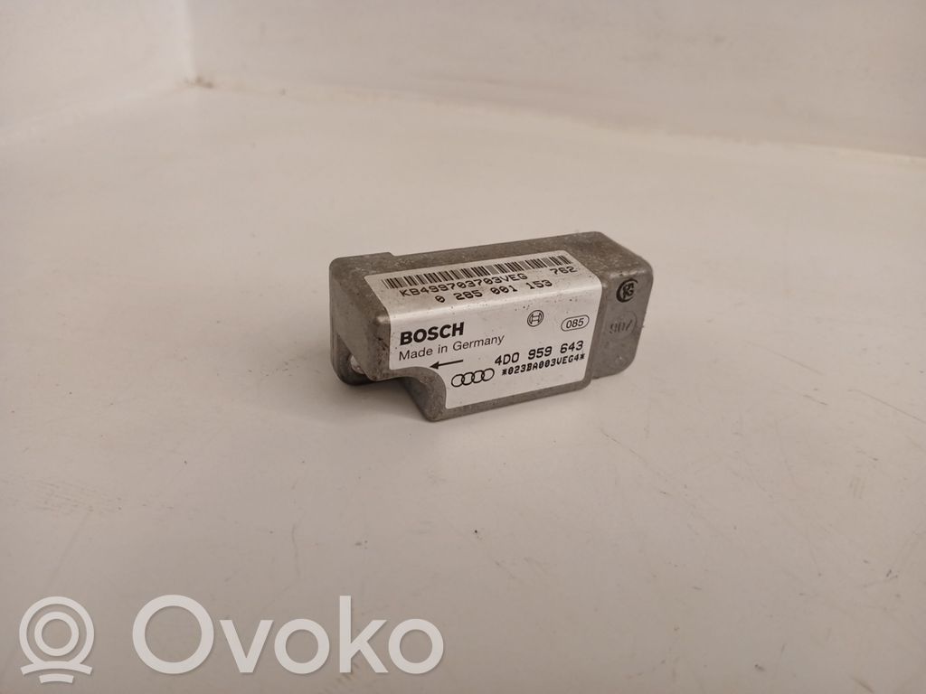 Audi A8 S8 D2 4D Airbag deployment crash/impact sensor 