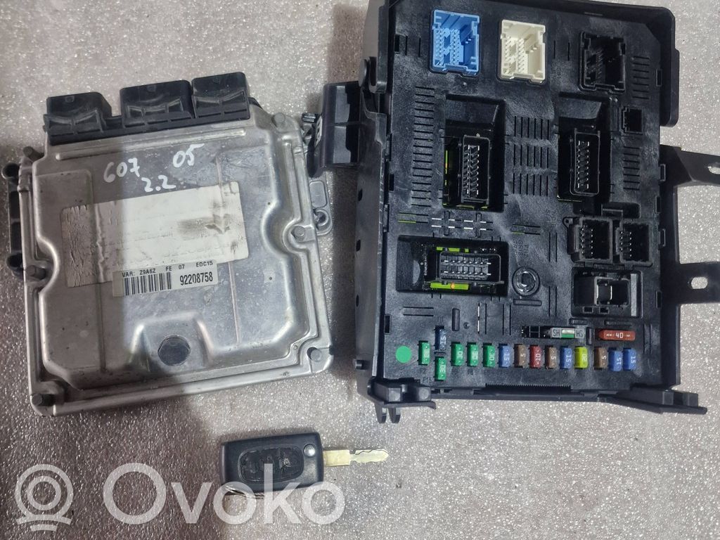 Citroen C8 Engine ECU kit and lock set 