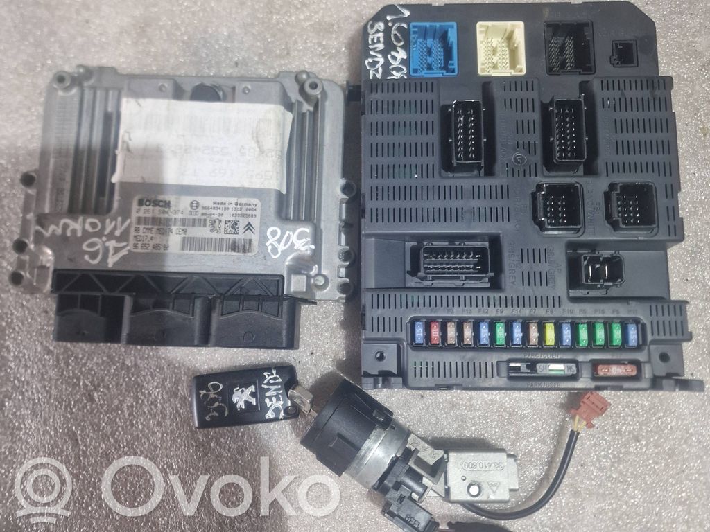 Peugeot 308 Engine ECU kit and lock set 