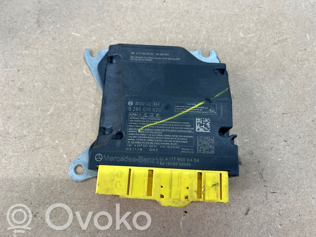 Sterownik / Moduł Airbag   A1779000404,0285015020,A2479018901,T6319110350549