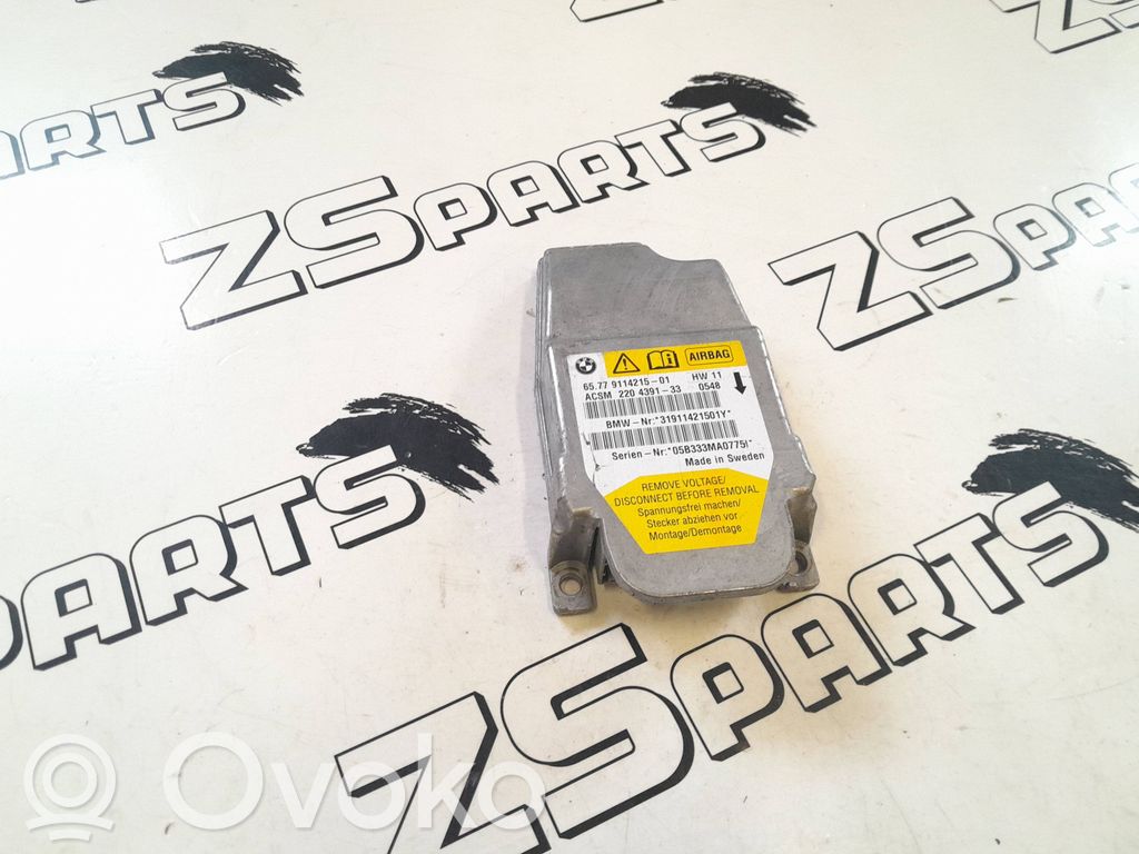 Unidad de control/módulo del Airbag   9114215,05B333MA07751,220439133,31911421501Y