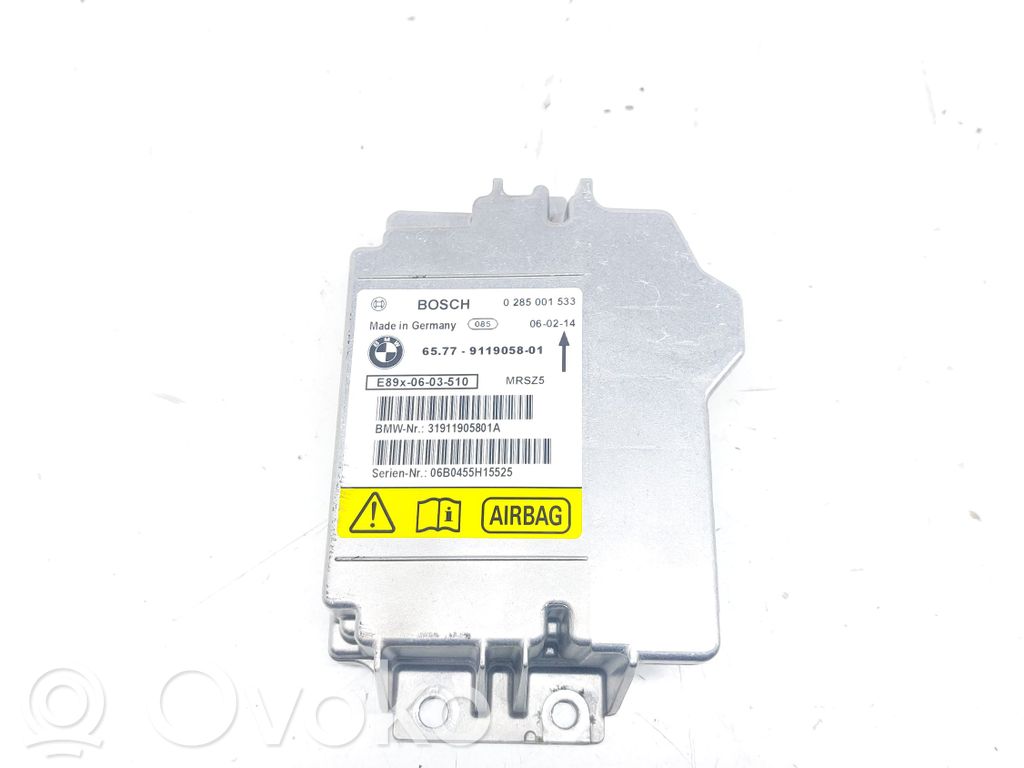 BMW 3 E90 E91 Unidad de control/módulo del Airbag 