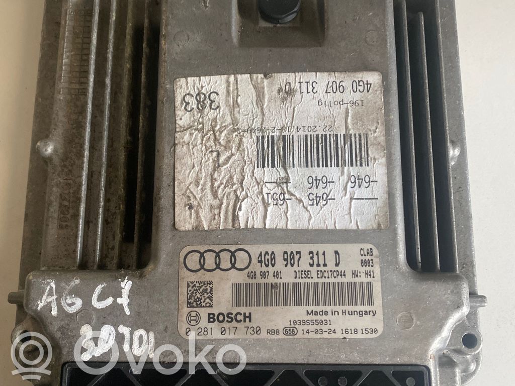 Audi A6 S6 C7 4G Engine control unit/module 