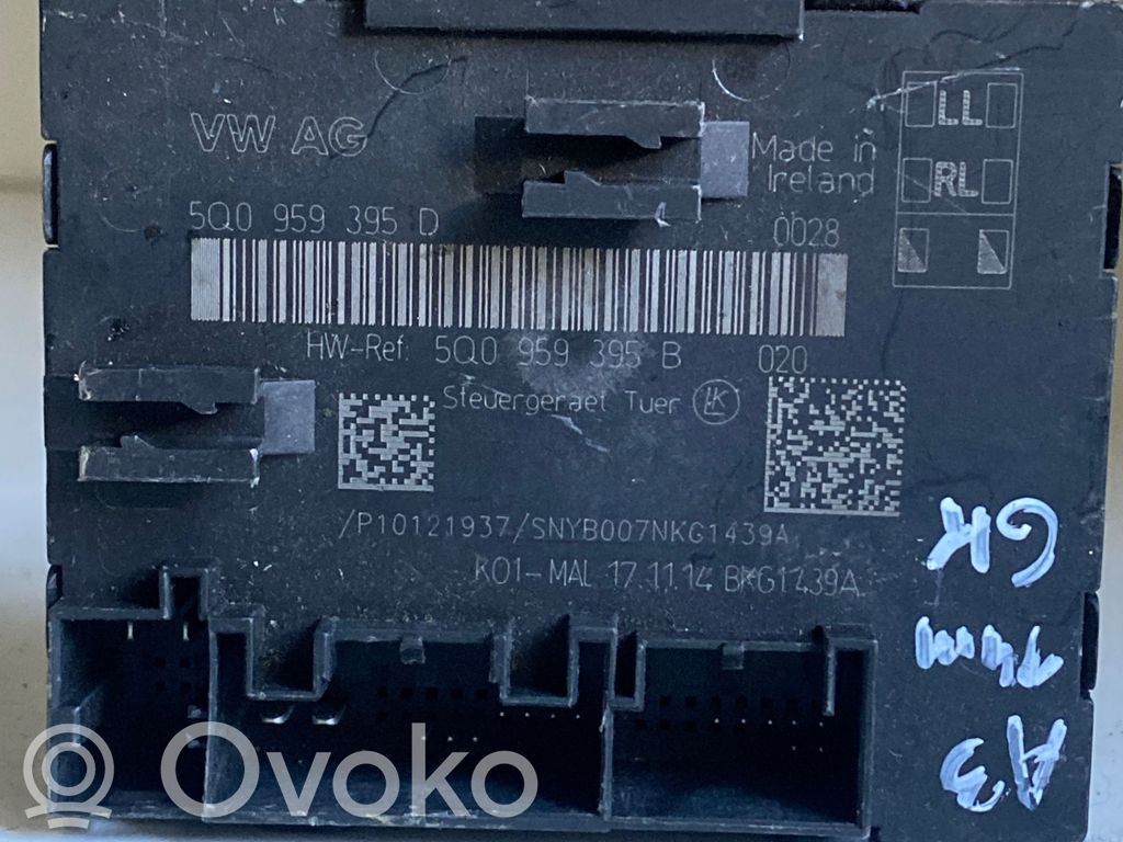 Audi A3 S3 8V Door control unit/module 
