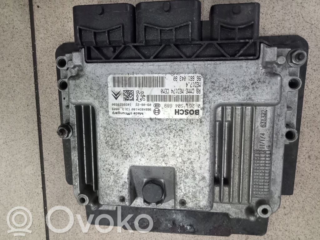 Engine control unit/module   9666104380,0261S04689