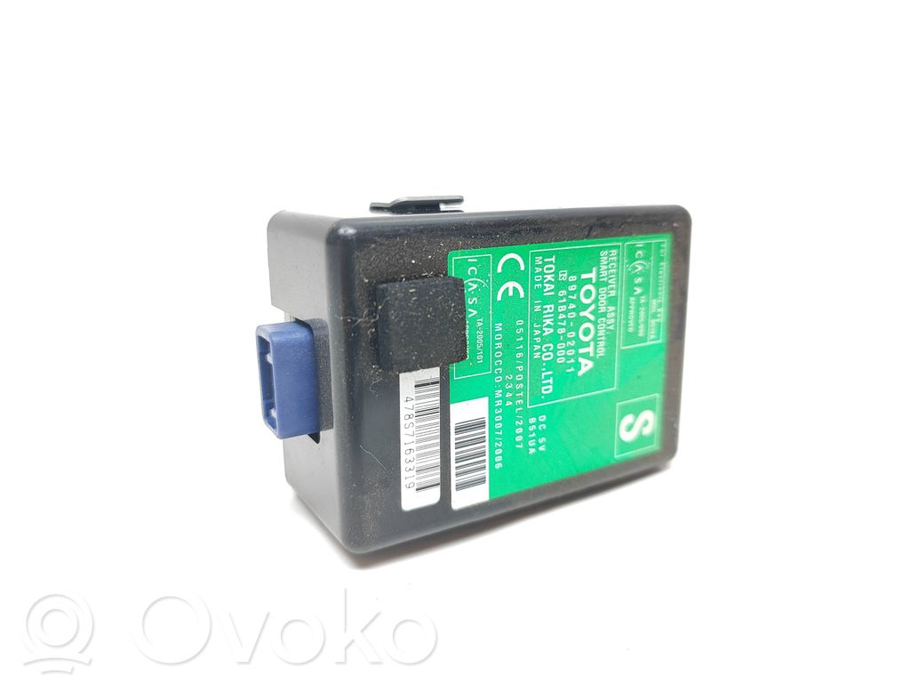 Toyota Auris 150 Immobilizer control unit/module 