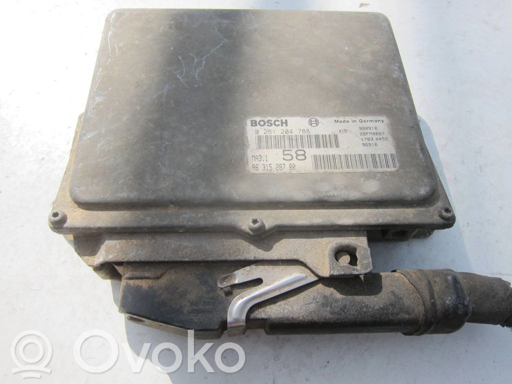 Peugeot 206 Engine control unit/module 