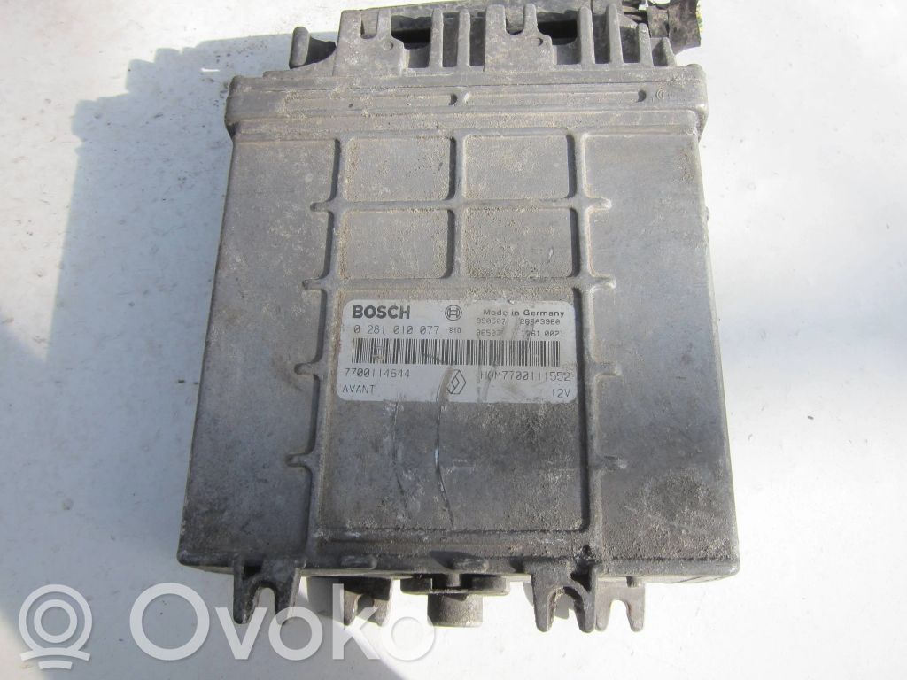 Engine control unit/module   7700114644,0281010077,7700111552,HOM7700111552