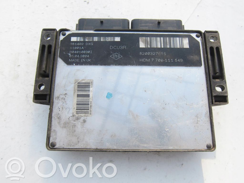 Renault Kangoo I Engine control unit/module 