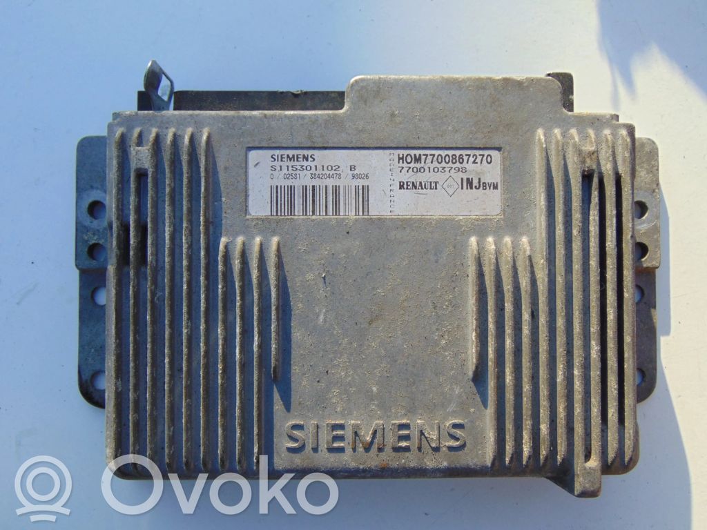 Renault Clio II Engine control unit/module 