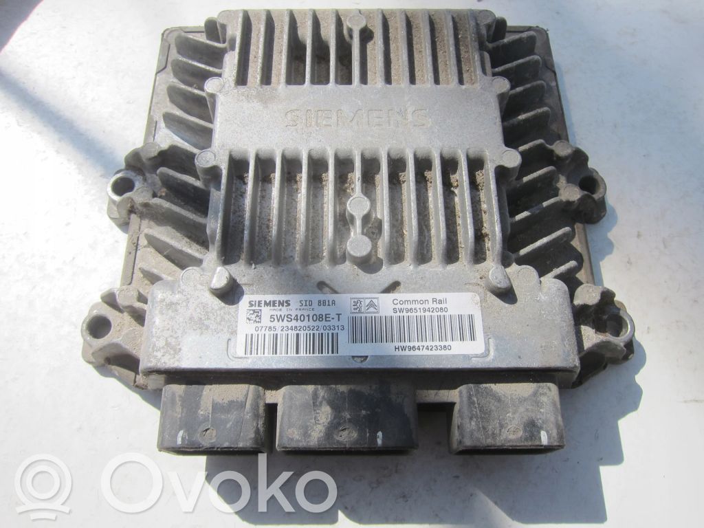 Citroen Berlingo Engine control unit/module 