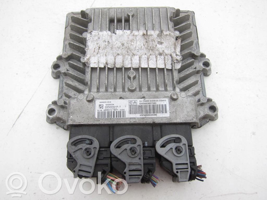Engine control unit/module   9663607580,5WS40421F