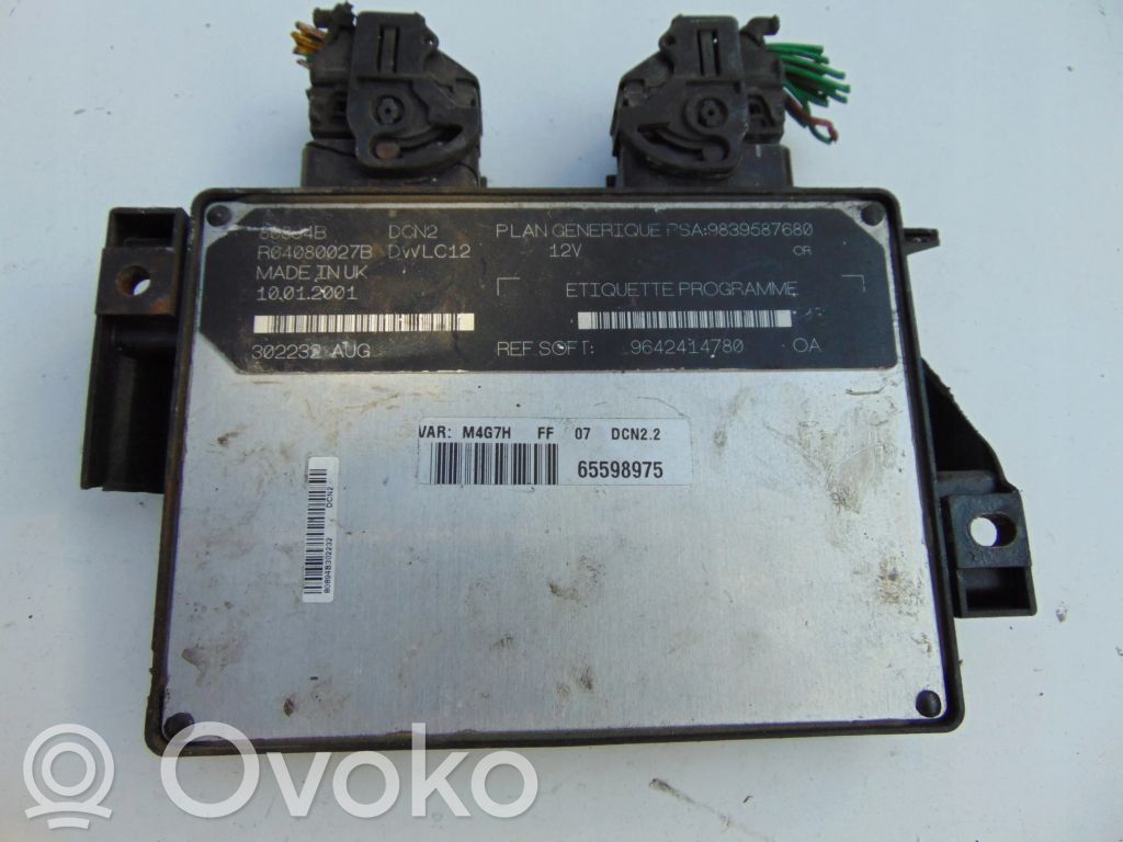 Citroen Berlingo Engine control unit/module 