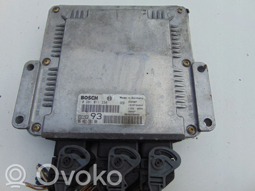 Engine control unit/module   0281011338,9649158180