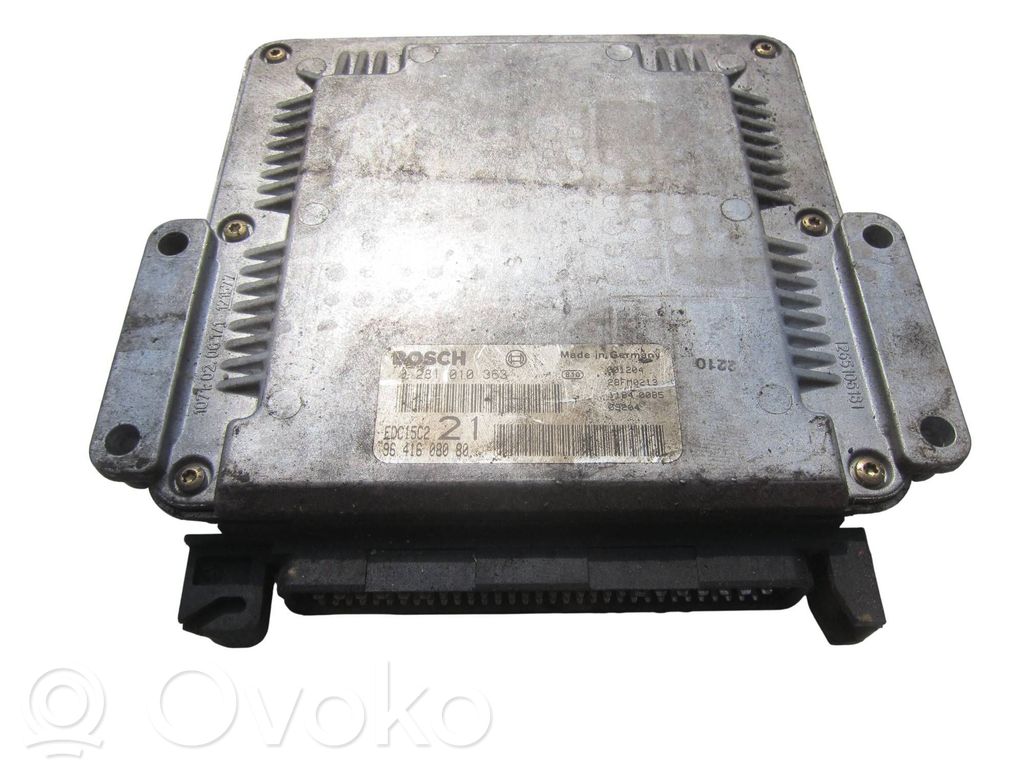Engine control unit/module   0281010363,9641608080,EDC15C2