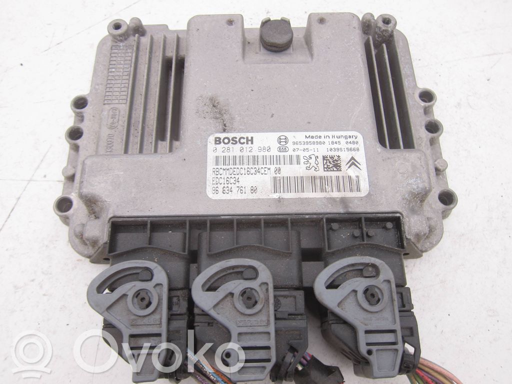 Citroen C4 I Picasso Engine control unit/module 