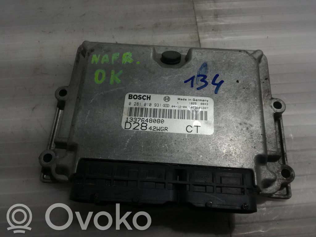 Engine control unit/module   0281010931,1039S01207,1337648080