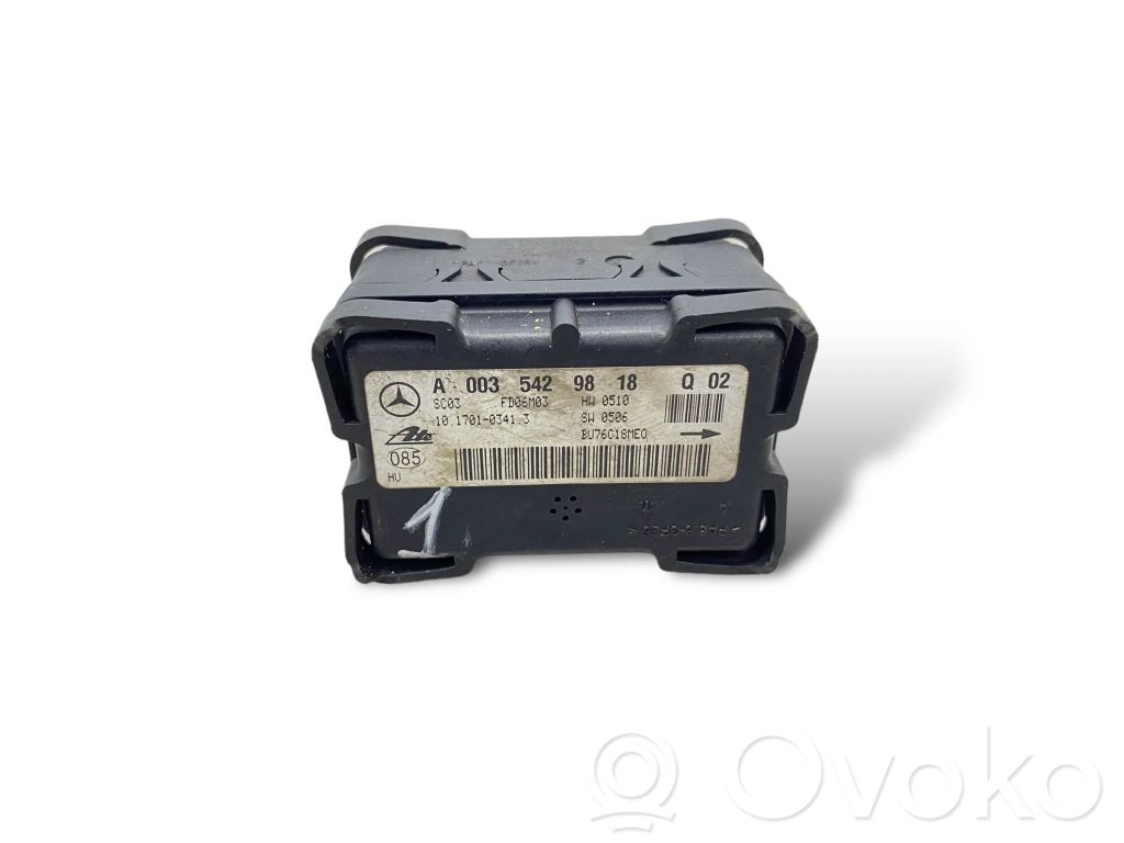 ESP (elektroniskās stabilitātes programmas) sensors (paātrinājuma sensors)