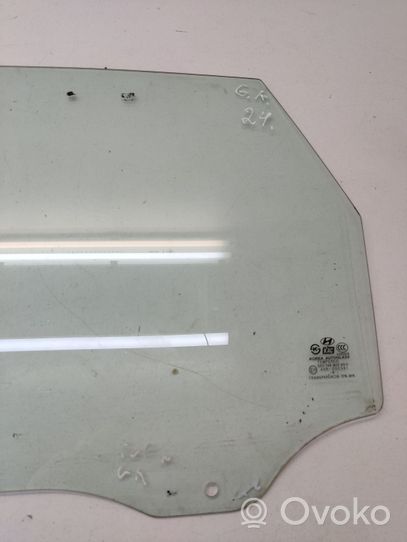 Hyundai Tucson JM Rear door window glass 43R000381