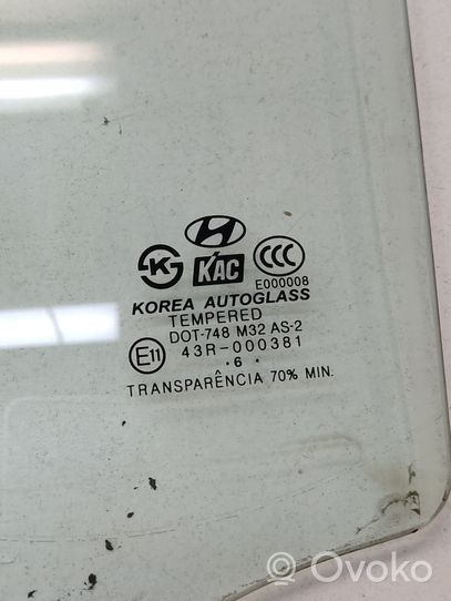 Hyundai Tucson JM Rear door window glass 43R000381