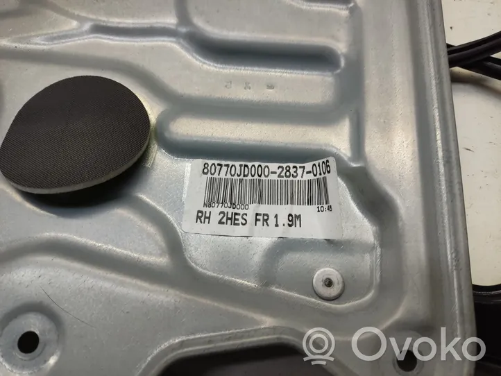 Nissan Qashqai Elektryczny podnośnik szyby drzwi przednich 80770JD000