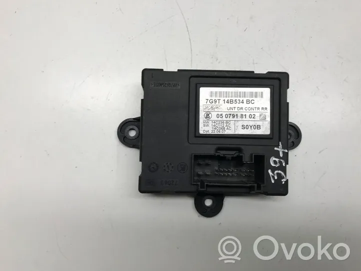 Ford Mondeo MK IV Durų elektronikos valdymo blokas 7G9T14B534BC