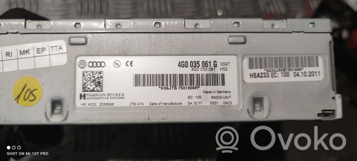 Audi A7 S7 4G Radio / CD/DVD atskaņotājs / navigācija 4G0035061G