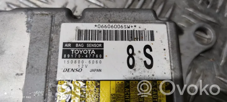 Toyota Prius+ (ZVW40) Sterownik / Moduł Airbag 8917047760