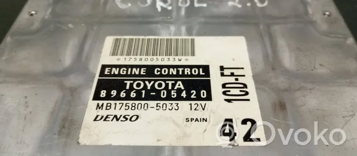 Toyota Corolla E140 E150 Calculateur moteur ECU 8966105420