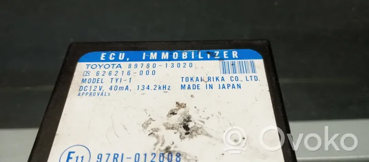 Toyota Corolla Verso E121 Immobilizer control unit/module 8978013020