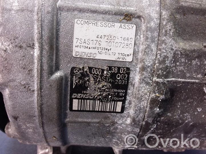 Mercedes-Benz S AMG W222 Air conditioning (A/C) compressor (pump) A0008303802