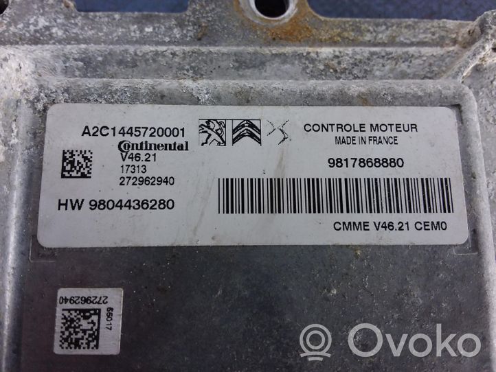 Citroen C-Elysée Komputer / Sterownik ECU silnika 9817868880