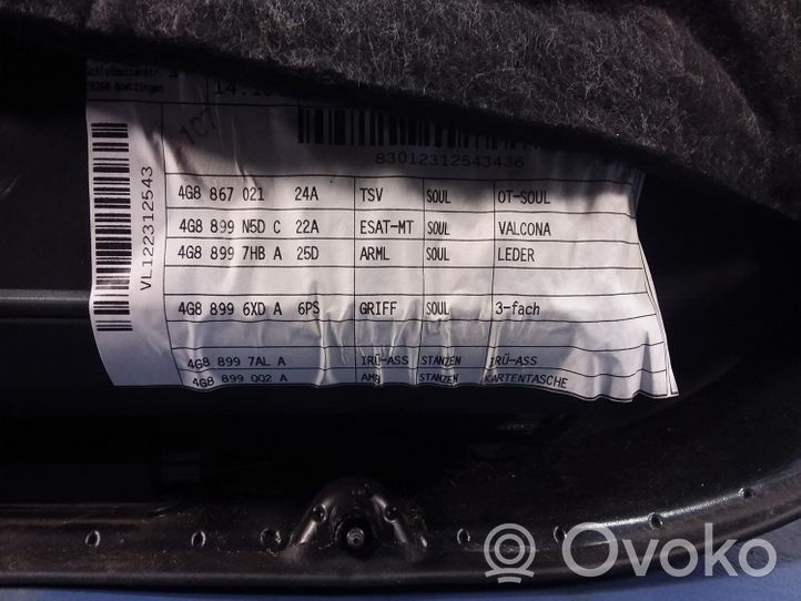Audi A7 S7 4G Set di rivestimento del pannello della portiera 