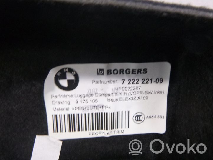 BMW X3 F25 Tailgate/boot cover trim set 7222221