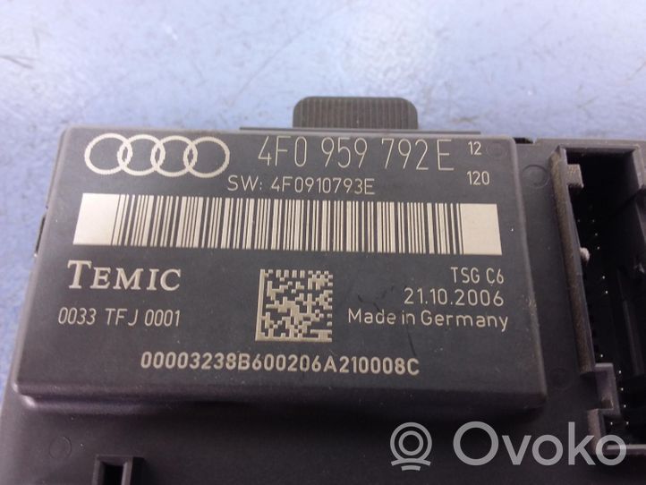 Audi A6 Allroad C6 Muut ohjainlaitteet/moduulit 4F0959792E
