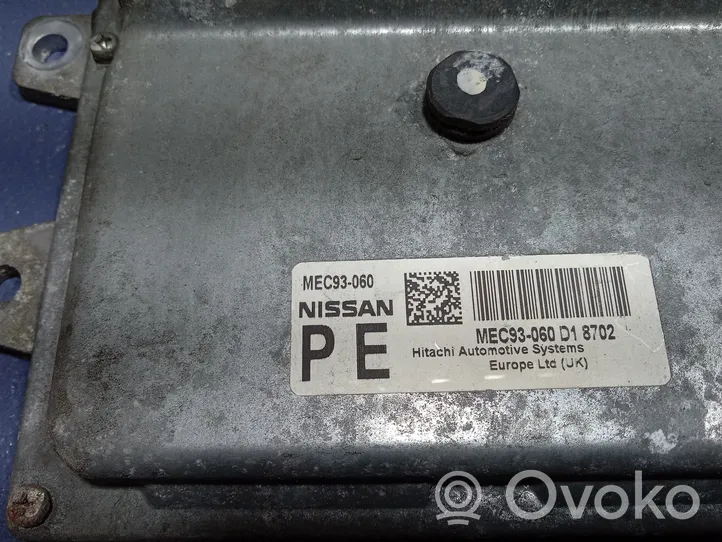 Nissan Note (E11) Unité de commande, module ECU de moteur MEC93-060